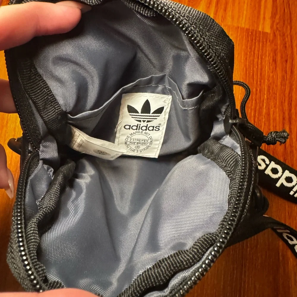 Adidas Unisex Mini Black Crossbody Bag - Picture 5 of 5